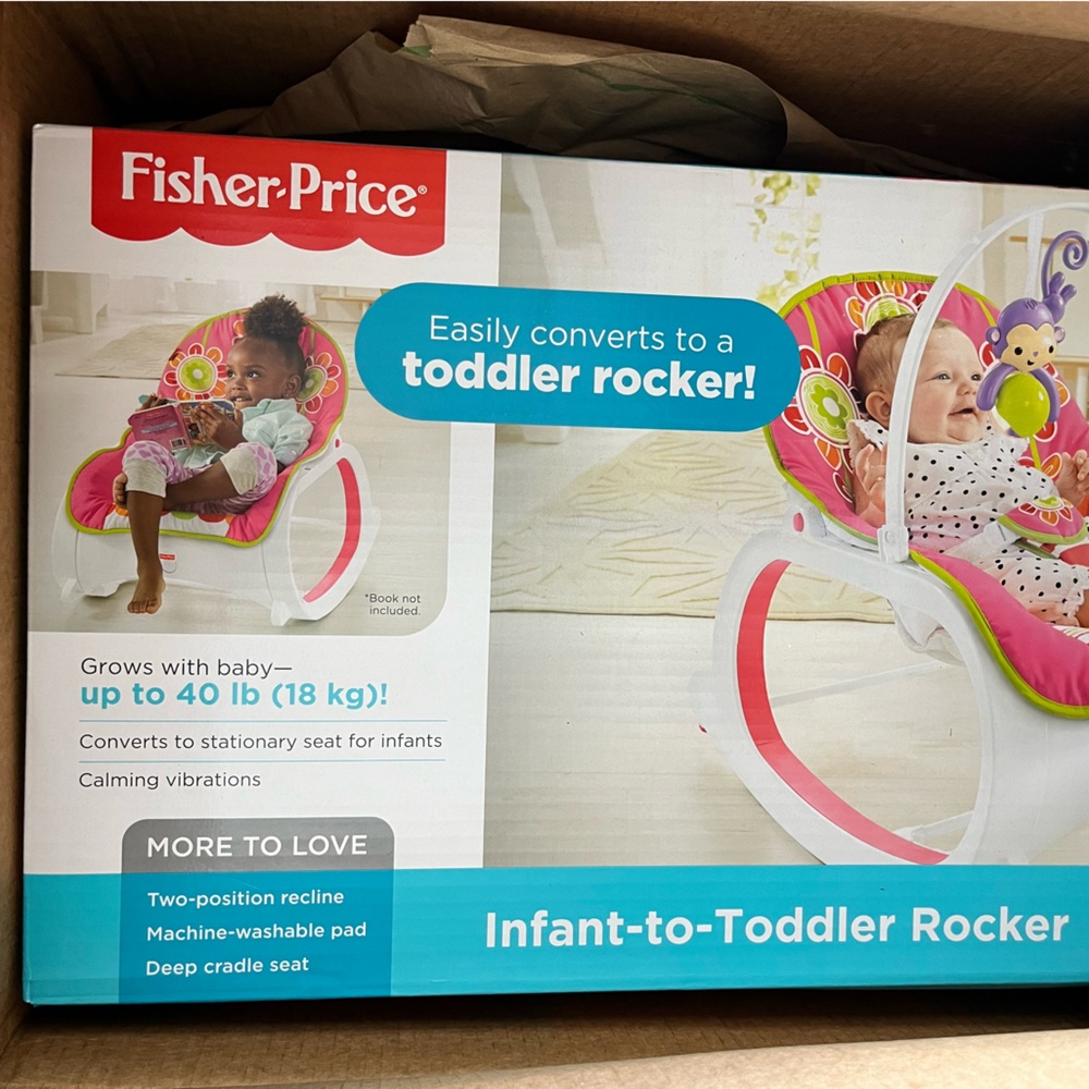 Fisher-Price Colorful Infant-to-Toddler Rocker